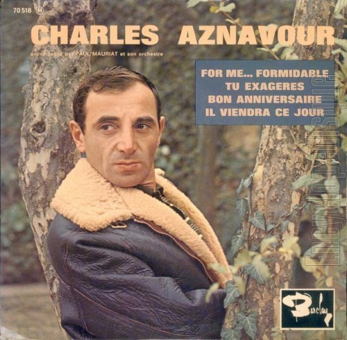 Charles Aznavour - For me formidable pic